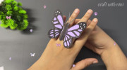 ساخت کاردستی پروانه بال زن کاغذی؛ ایده ای آسان برای سرگرمی در خانه