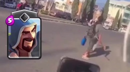 کلیپ بامزه دعوا خیابانی با استفاده از آتش