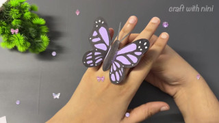 ساخت کاردستی پروانه بال زن کاغذی؛ ایده ای آسان برای سرگرمی در خانه